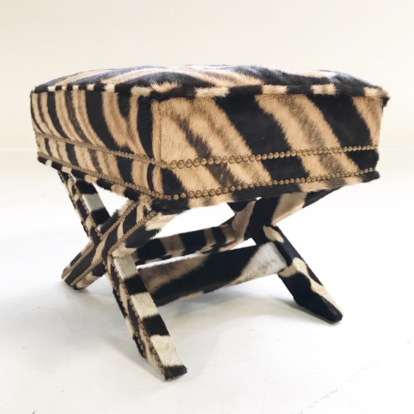 X Bench in Zebra Hide - FORSYTH