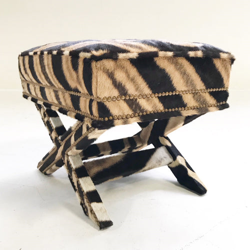 X Bench in Zebra Hide - FORSYTH