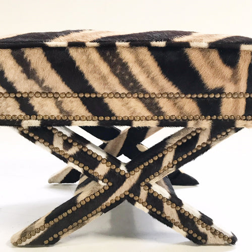 X Bench in Zebra Hide - FORSYTH