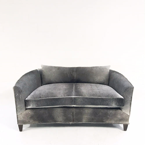 Loveseat in Brazilian Cowhide - FORSYTH