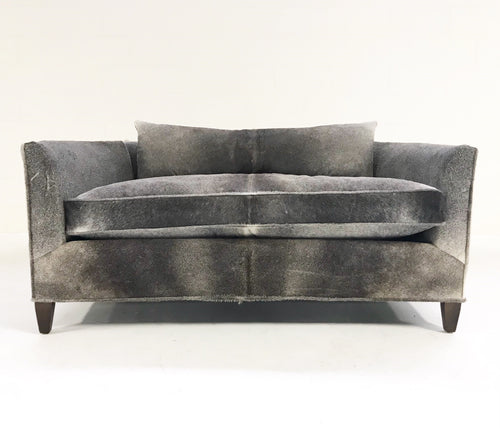 Loveseat in Brazilian Cowhide - FORSYTH