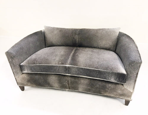 Loveseat in Brazilian Cowhide - FORSYTH