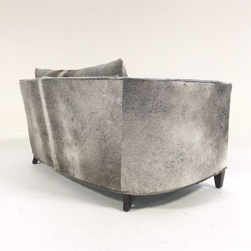 Loveseat in Brazilian Cowhide - FORSYTH