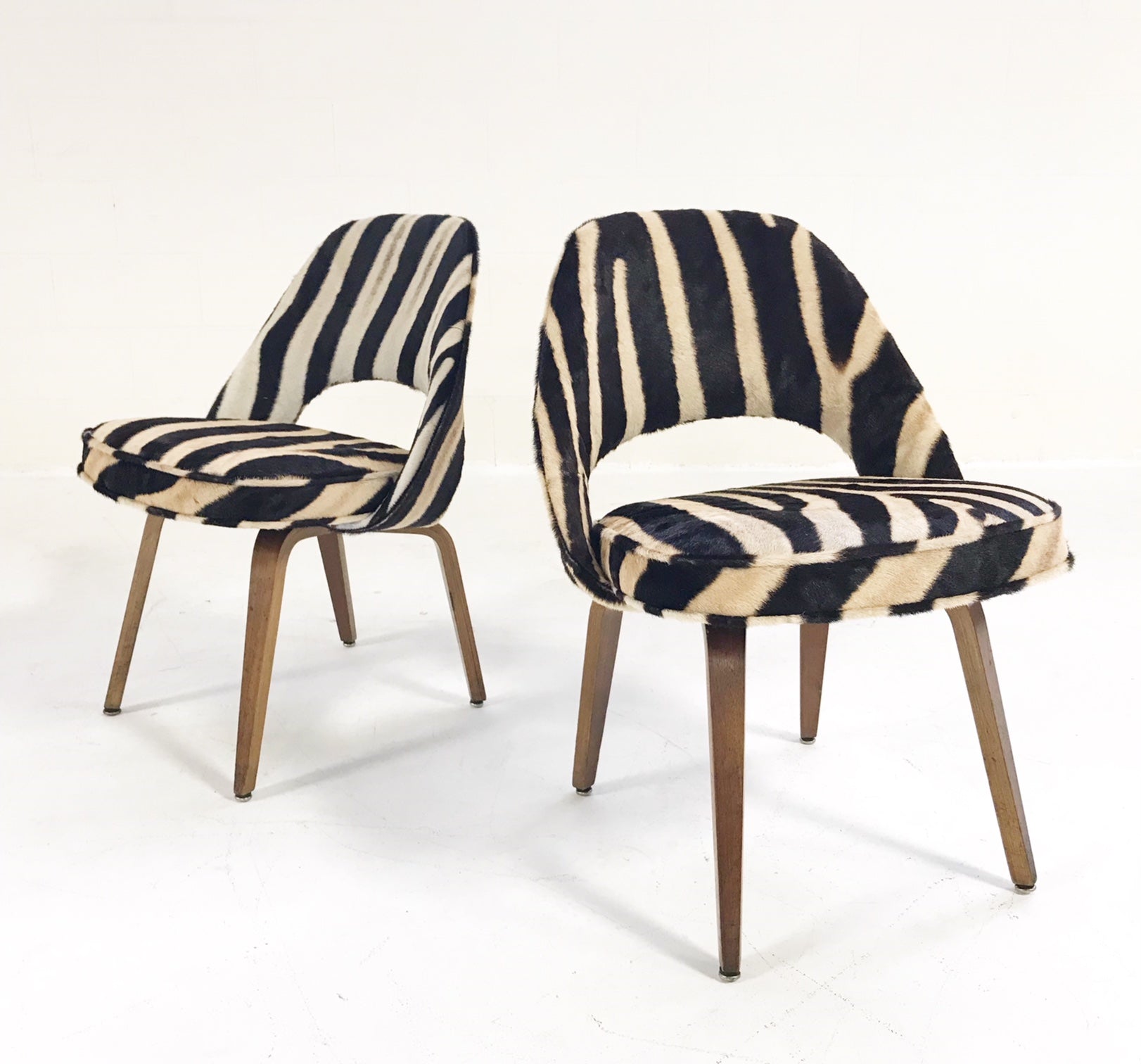 Executive Chairs in Zebra Hide, pair - FORSYTH