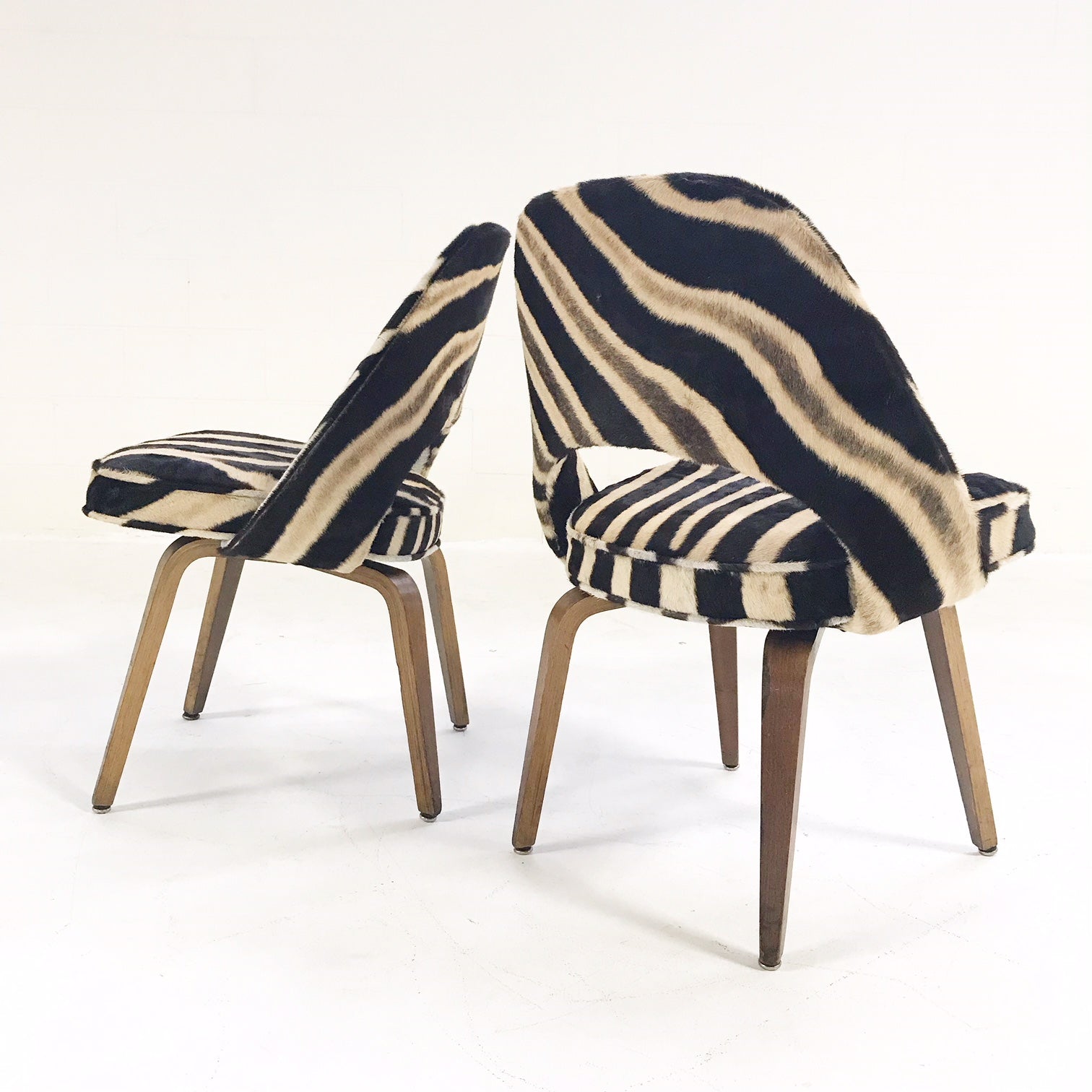 Executive Chairs in Zebra Hide, pair - FORSYTH