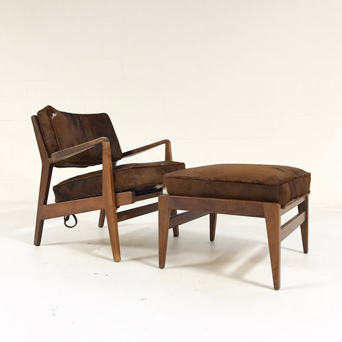 Lounge Chair & Ottoman in Brazilian Cowhide - FORSYTH