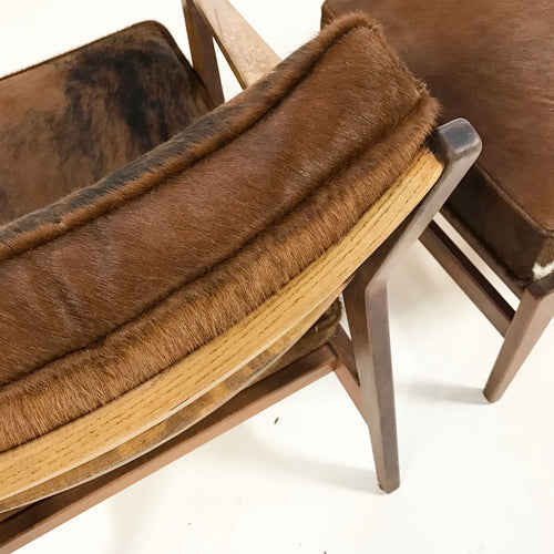 Lounge Chair & Ottoman in Brazilian Cowhide - FORSYTH