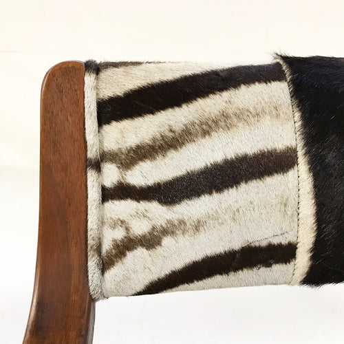 Danish Style Settee in Zebra Hide - FORSYTH