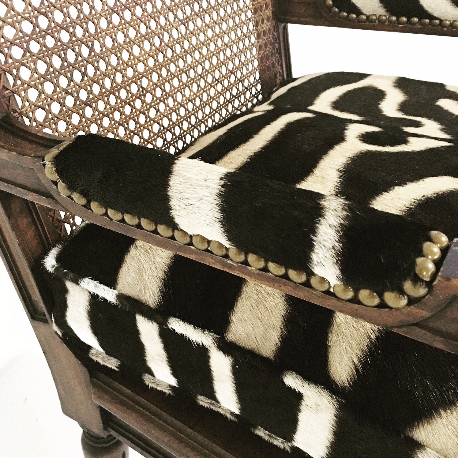 Louis XVI Style Chair with Zebra Cushion - FORSYTH