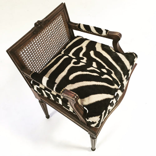 Louis XVI Style Chair with Zebra Cushion - FORSYTH