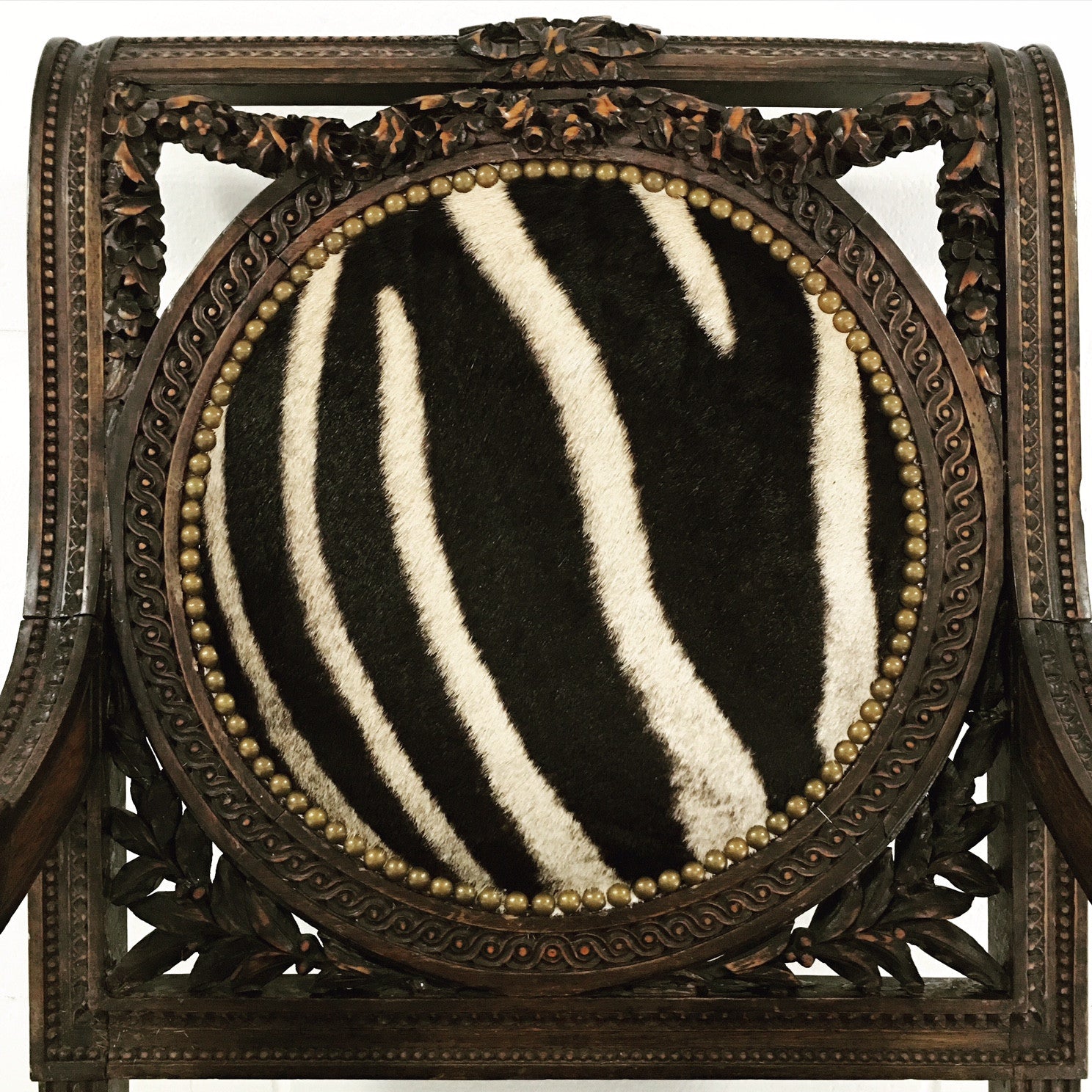 French Chair in Zebra Hide - FORSYTH