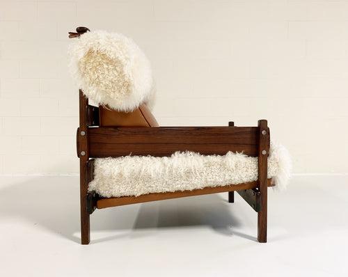 Jacaranda Tonico Chair in Gotland Sheepskin and Loro Piana Leather - FORSYTH