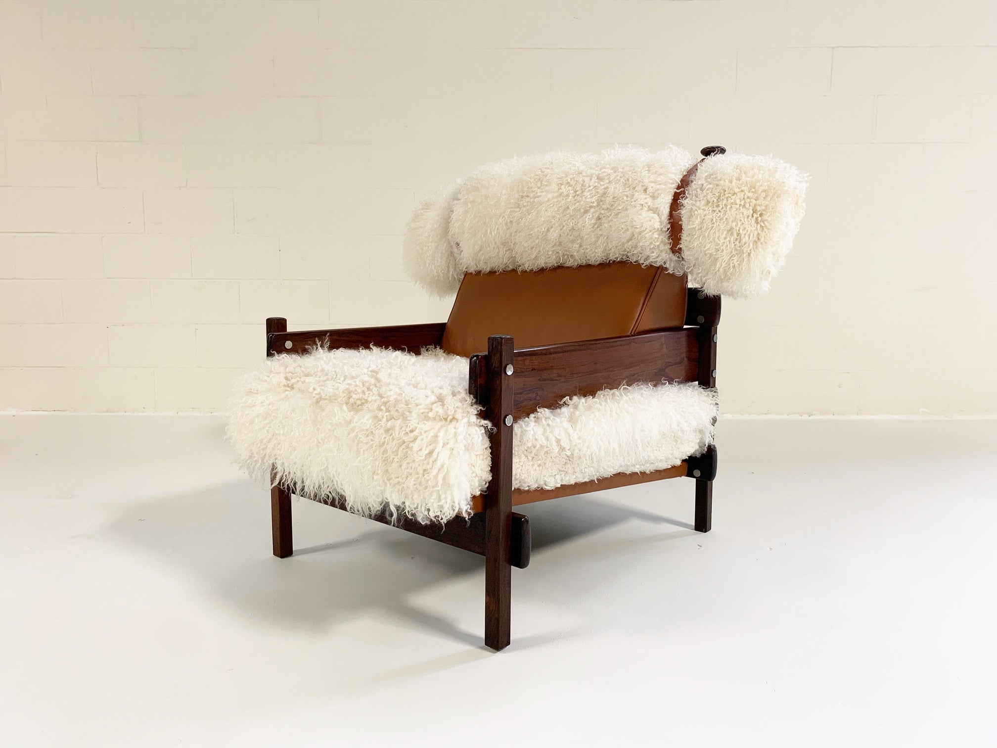 Jacaranda Tonico Chair in Gotland Sheepskin and Loro Piana Leather - FORSYTH