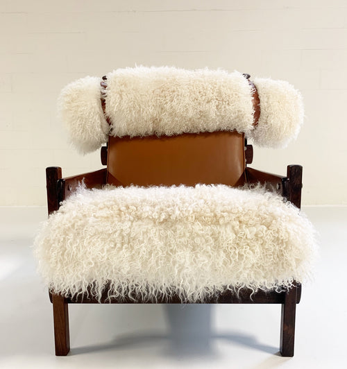 Jacaranda Tonico Chair in Gotland Sheepskin and Loro Piana Leather - FORSYTH