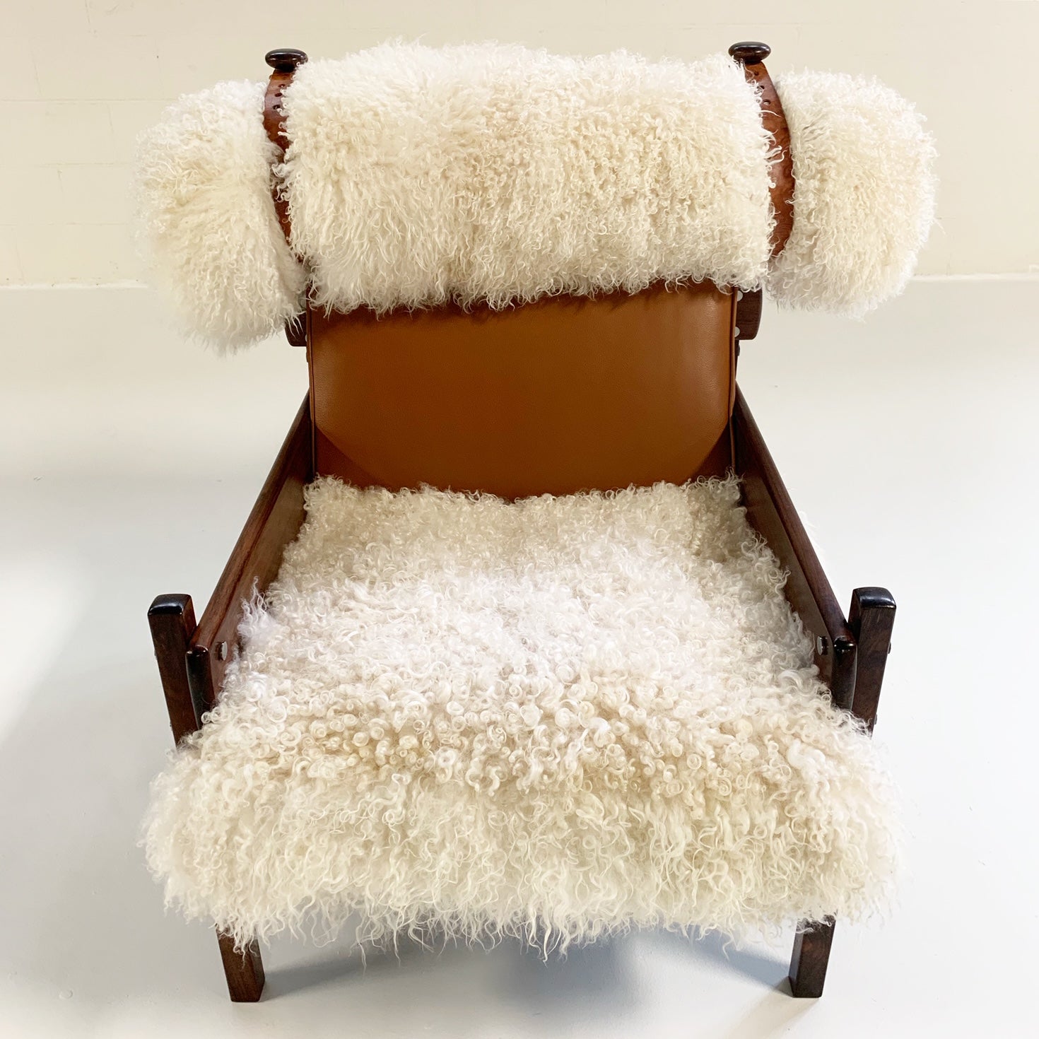 Jacaranda Tonico Chair in Gotland Sheepskin and Loro Piana Leather - FORSYTH