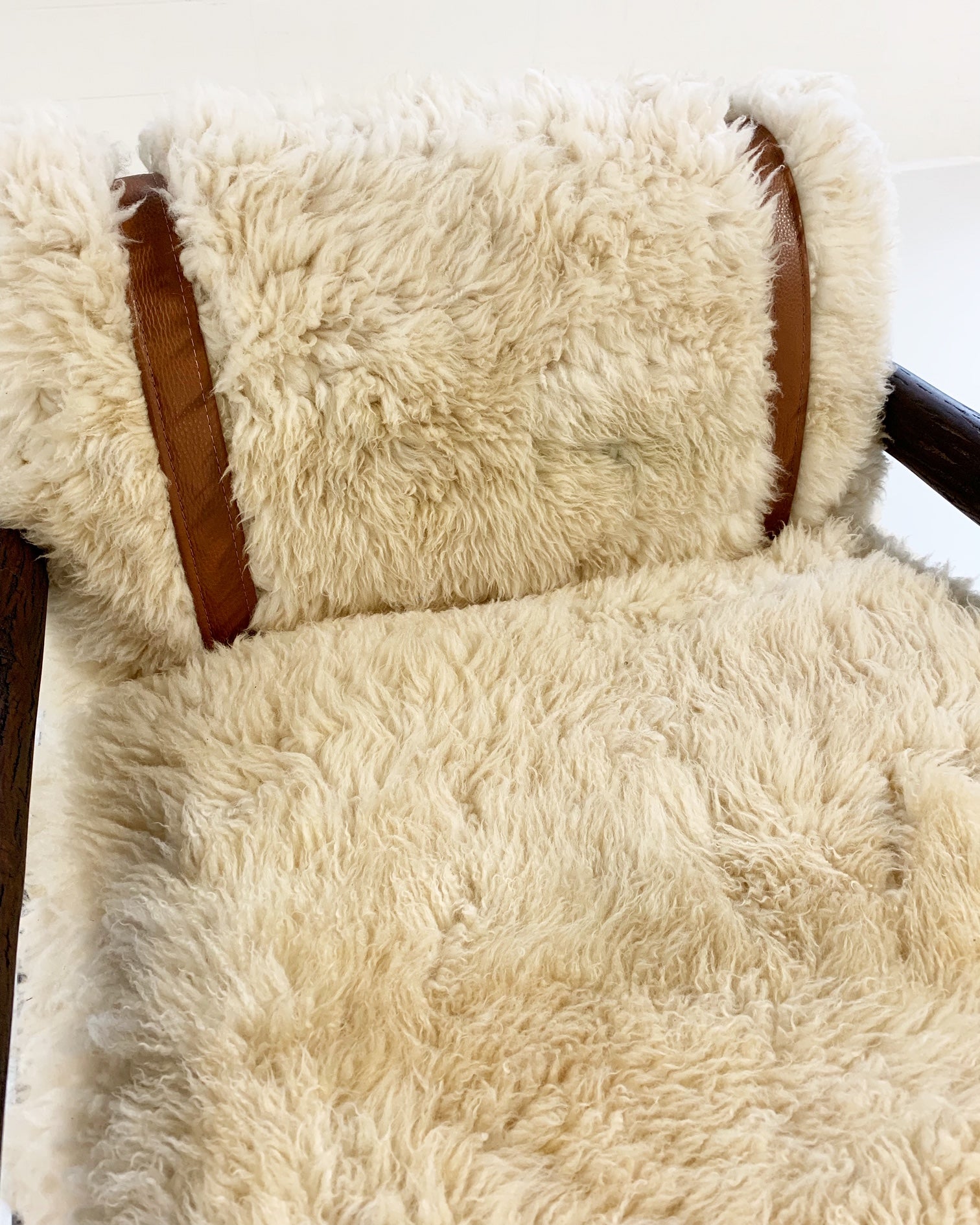 Butte Chair and Ottoman with Sheepskin Cushions - FORSYTH