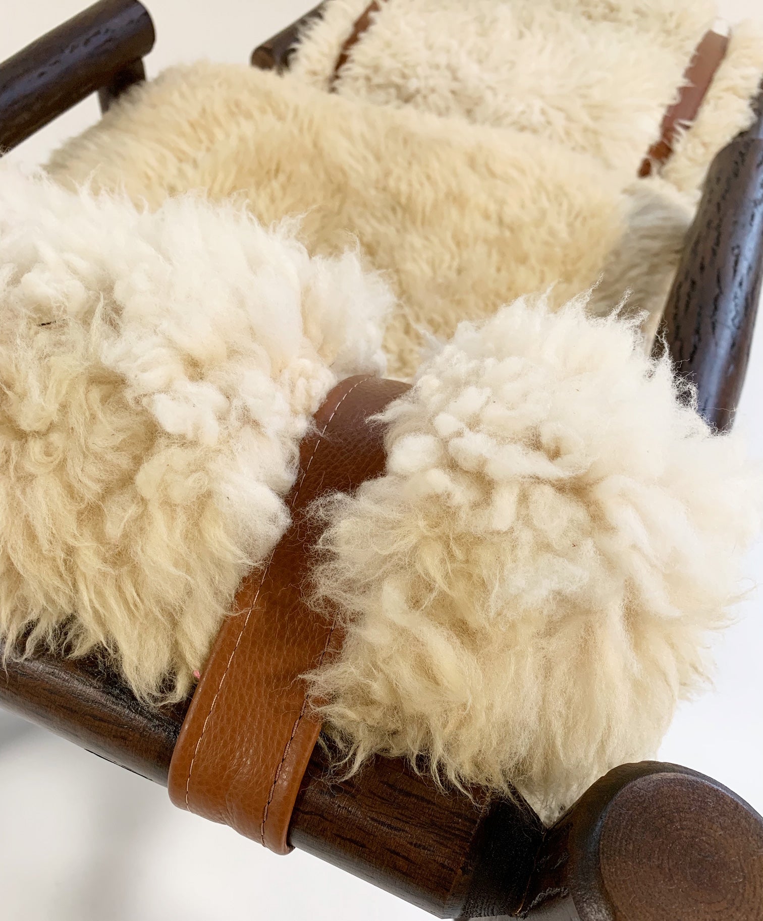 Butte Chair and Ottoman with Sheepskin Cushions - FORSYTH