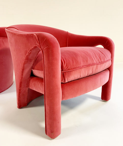 Lounge Chairs in Loro Piana Velvet, pair - FORSYTH