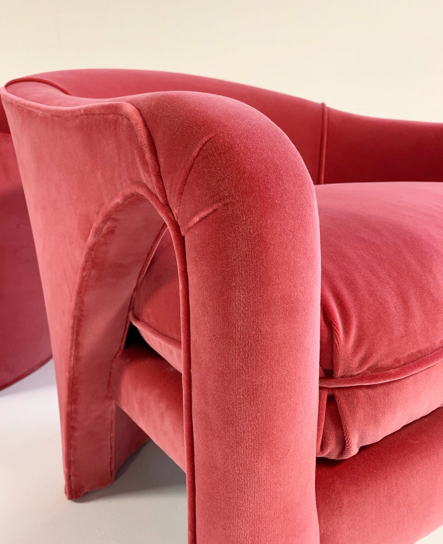 Lounge Chairs in Loro Piana Velvet, pair - FORSYTH