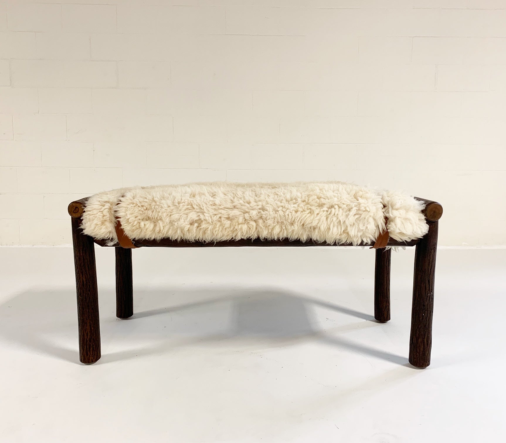 Butte Bench with Sheepskin Cushion - FORSYTH