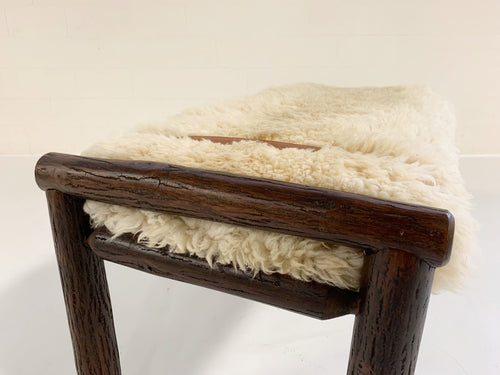 Butte Bench with Sheepskin Cushion - FORSYTH