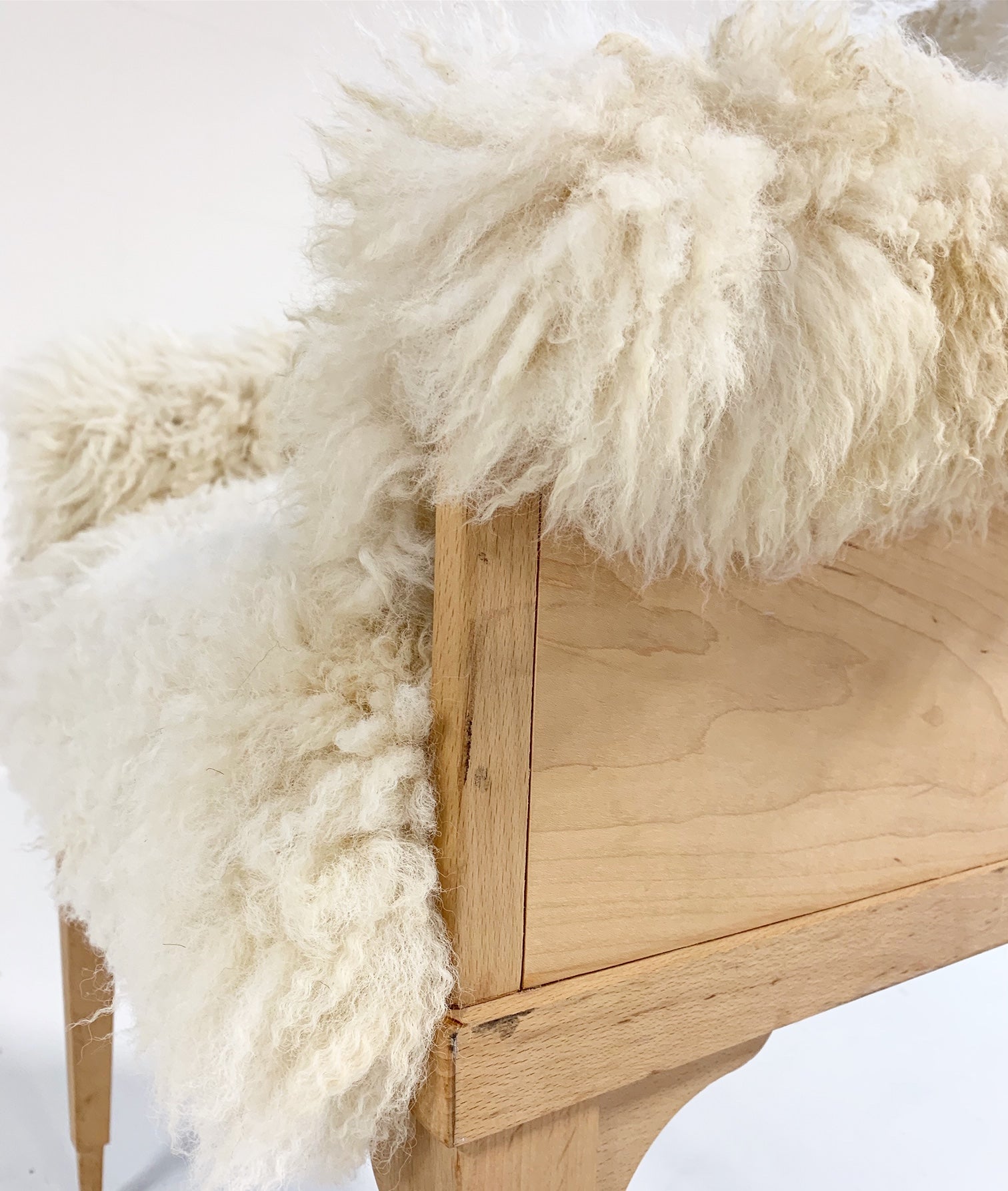 Barrel Chair in California Sheepskin - FORSYTH