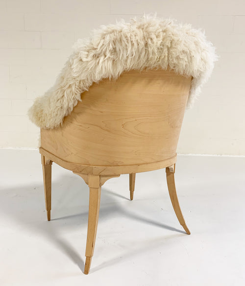 Barrel Chair in California Sheepskin - FORSYTH