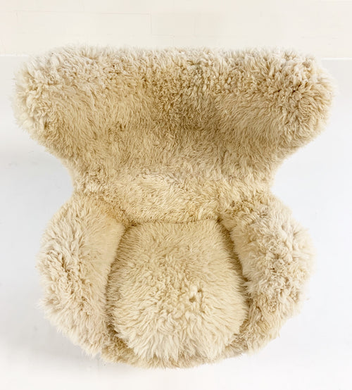 Egg Chair and Ottoman in California Sheepskin - FORSYTH