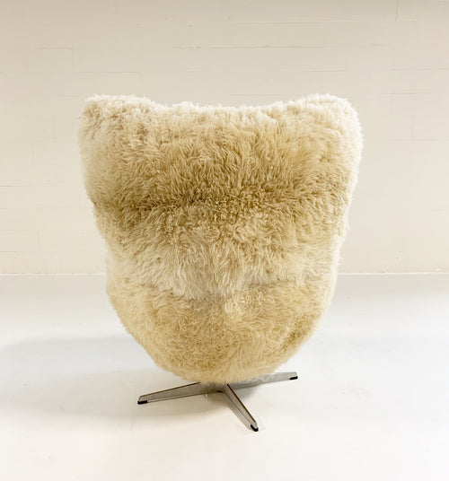 Egg Chair and Ottoman in California Sheepskin - FORSYTH