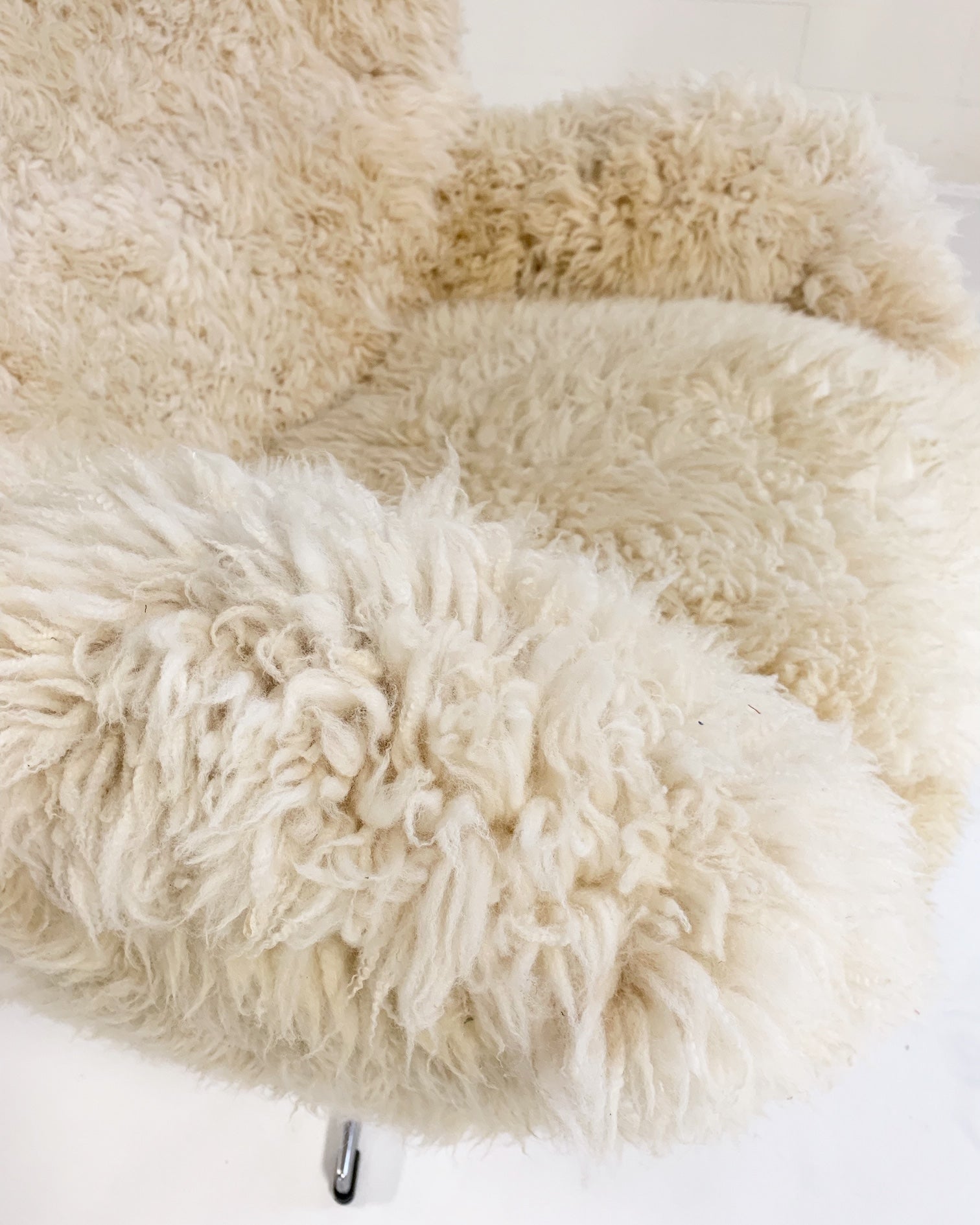 Egg Chair and Ottoman in California Sheepskin - FORSYTH