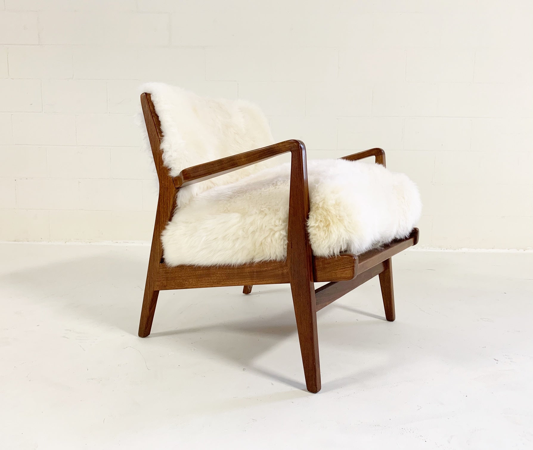 Lounge Chairs & Ottoman in Brazilian Sheepskin - FORSYTH