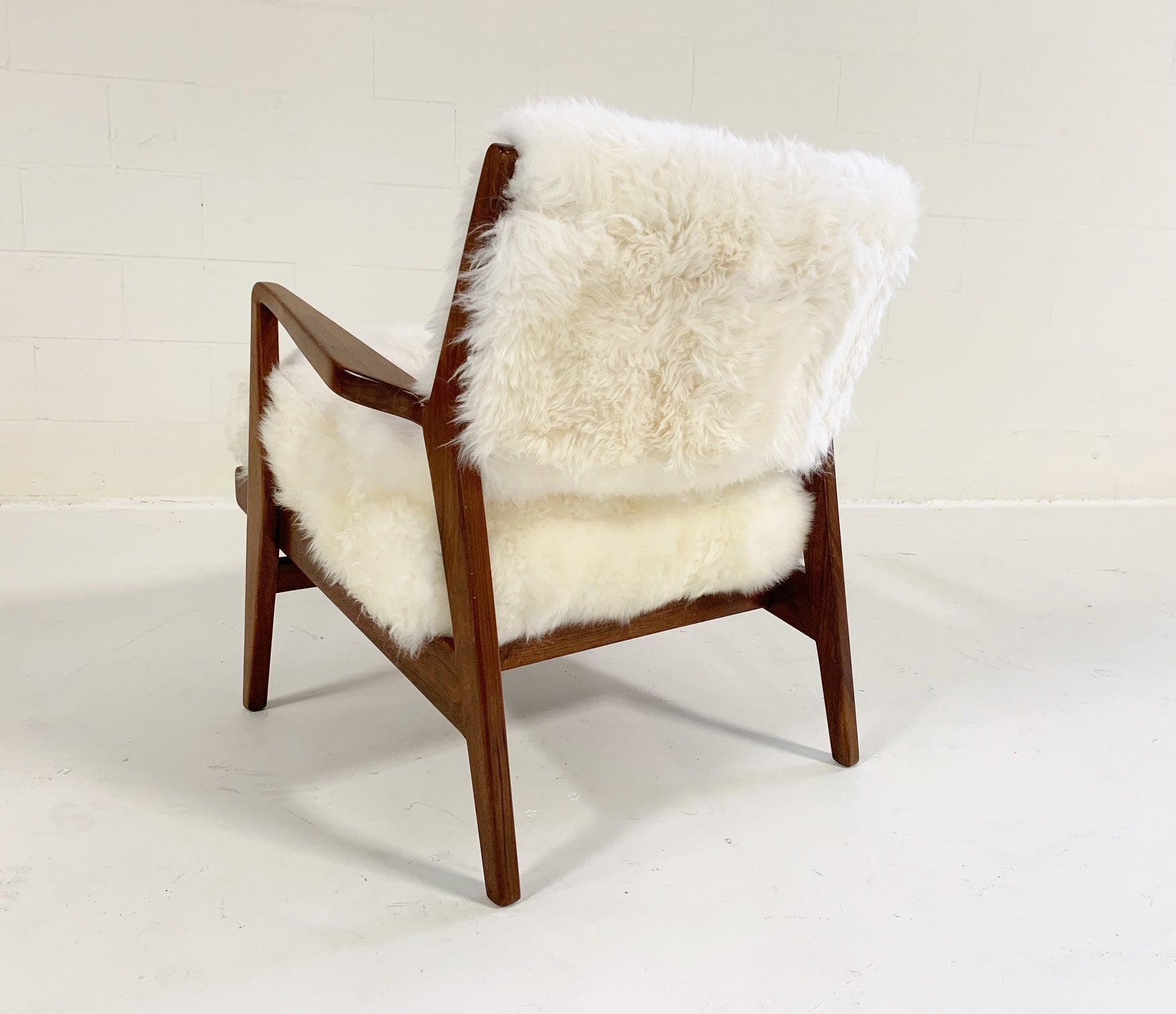 Lounge Chairs & Ottoman in Brazilian Sheepskin - FORSYTH