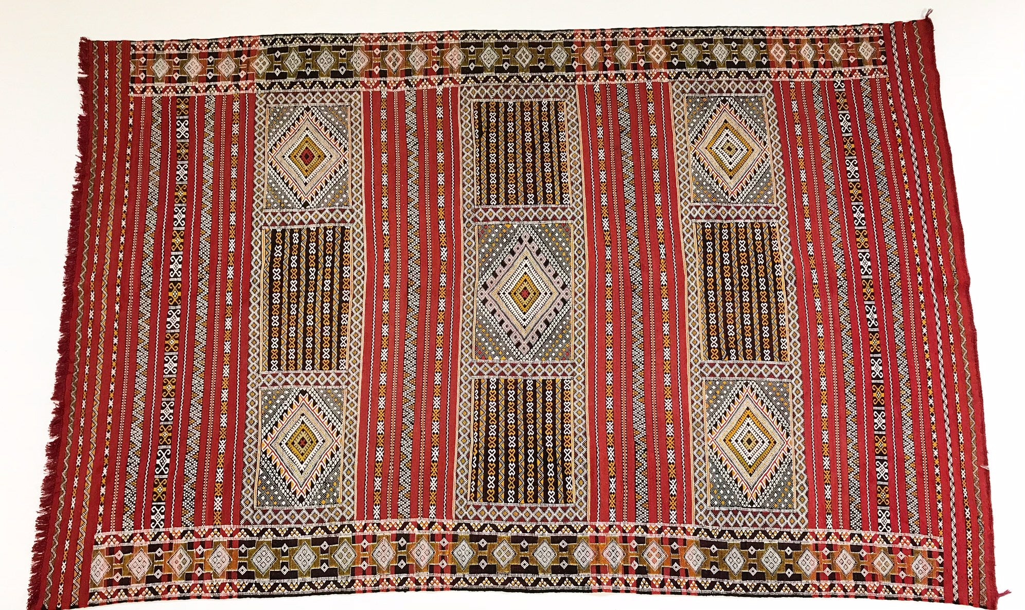 Handmade Kilim Rug from Morocco - 11.5 x 7.5 FT - FORSYTH