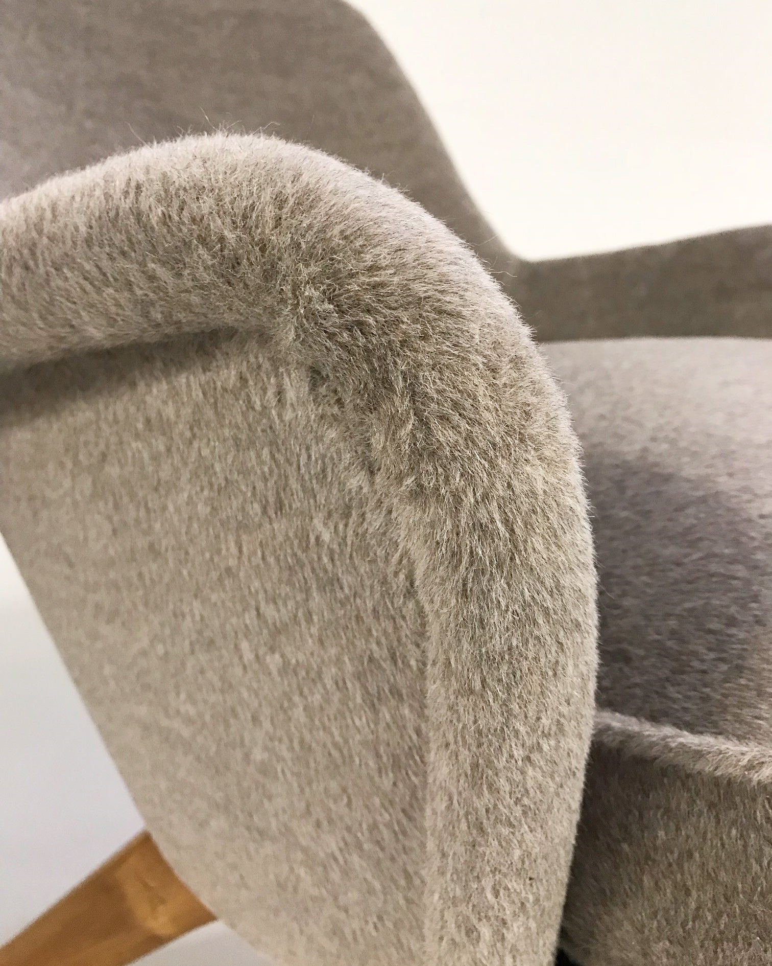 Pedro Armchairs in Loro Piana Alpaca Wool, pair - FORSYTH