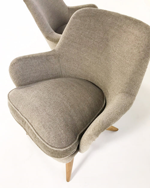 Pedro Armchairs in Loro Piana Alpaca Wool, pair - FORSYTH