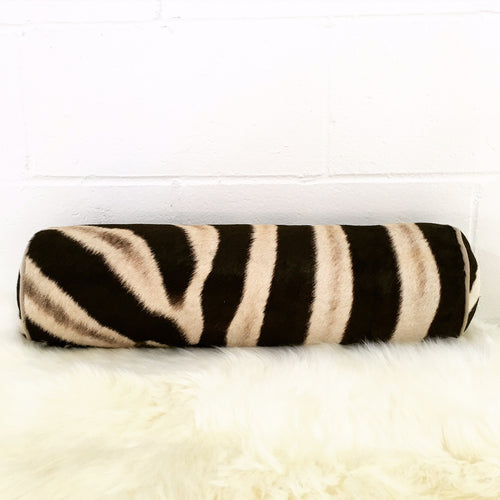 Zebra Bolster Pillow, 20" - FORSYTH