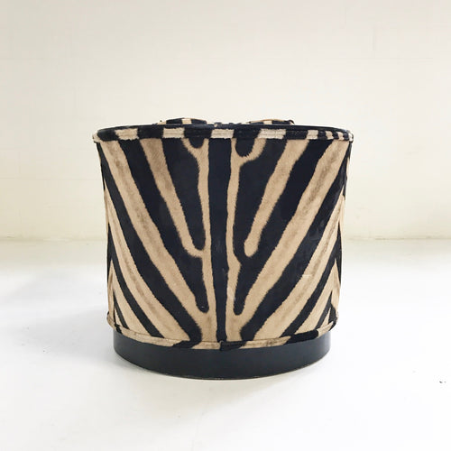 Lounge Chair in Zebra Hide - FORSYTH