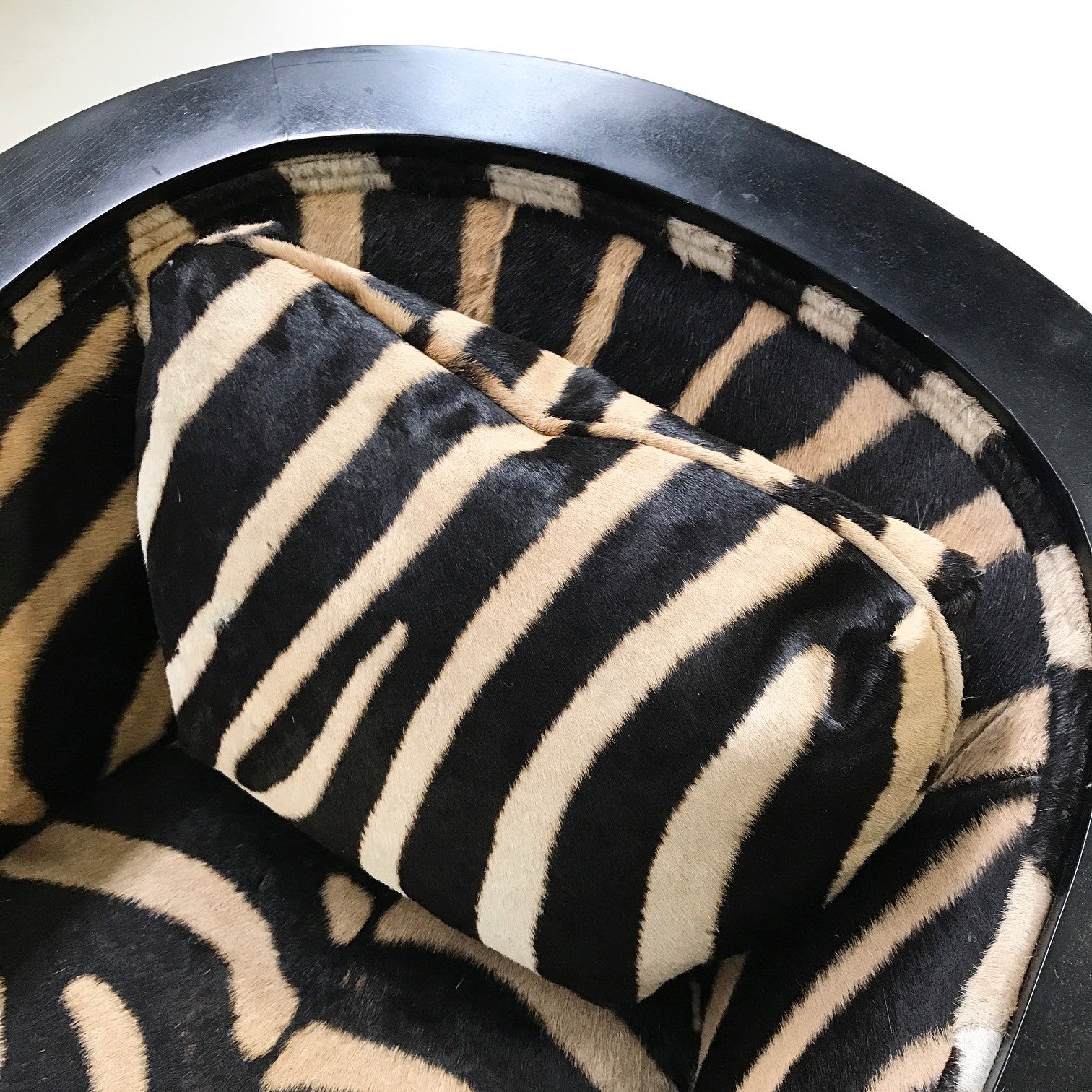 Lounge Chair in Zebra Hide - FORSYTH