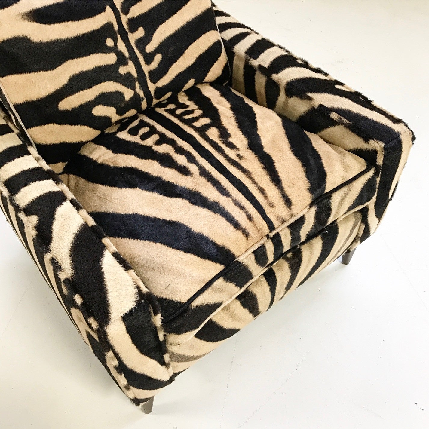 Lounge Chair in Zebra Hide - FORSYTH