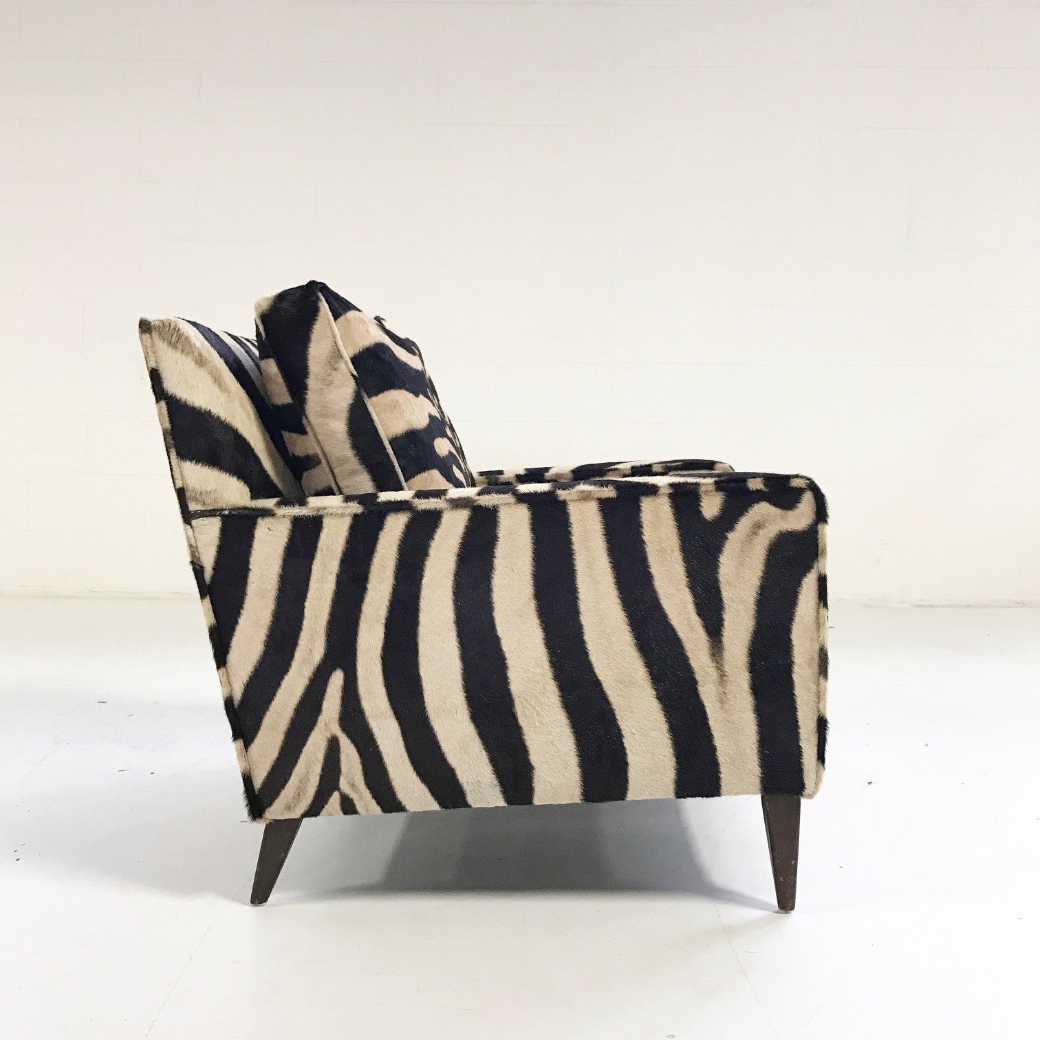 Lounge Chair in Zebra Hide - FORSYTH