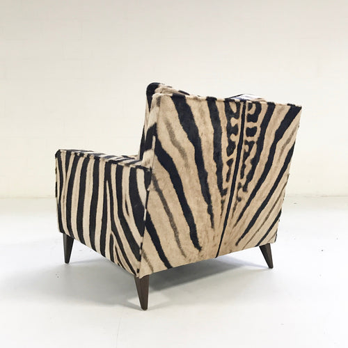 Lounge Chair in Zebra Hide - FORSYTH