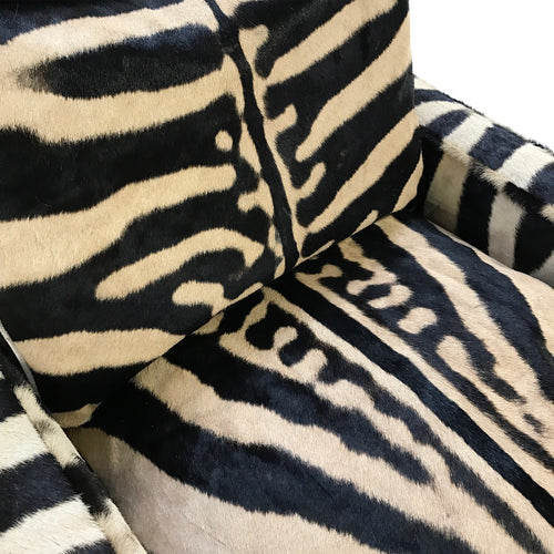 Lounge Chair in Zebra Hide - FORSYTH