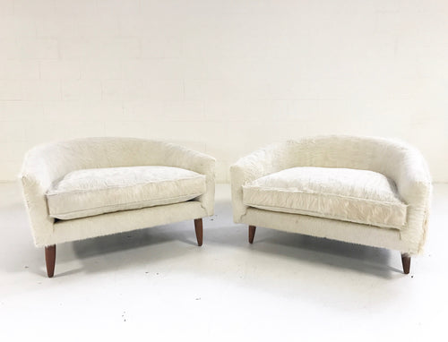 Cloud Chairs in Brazilian Cowhide, pair - FORSYTH