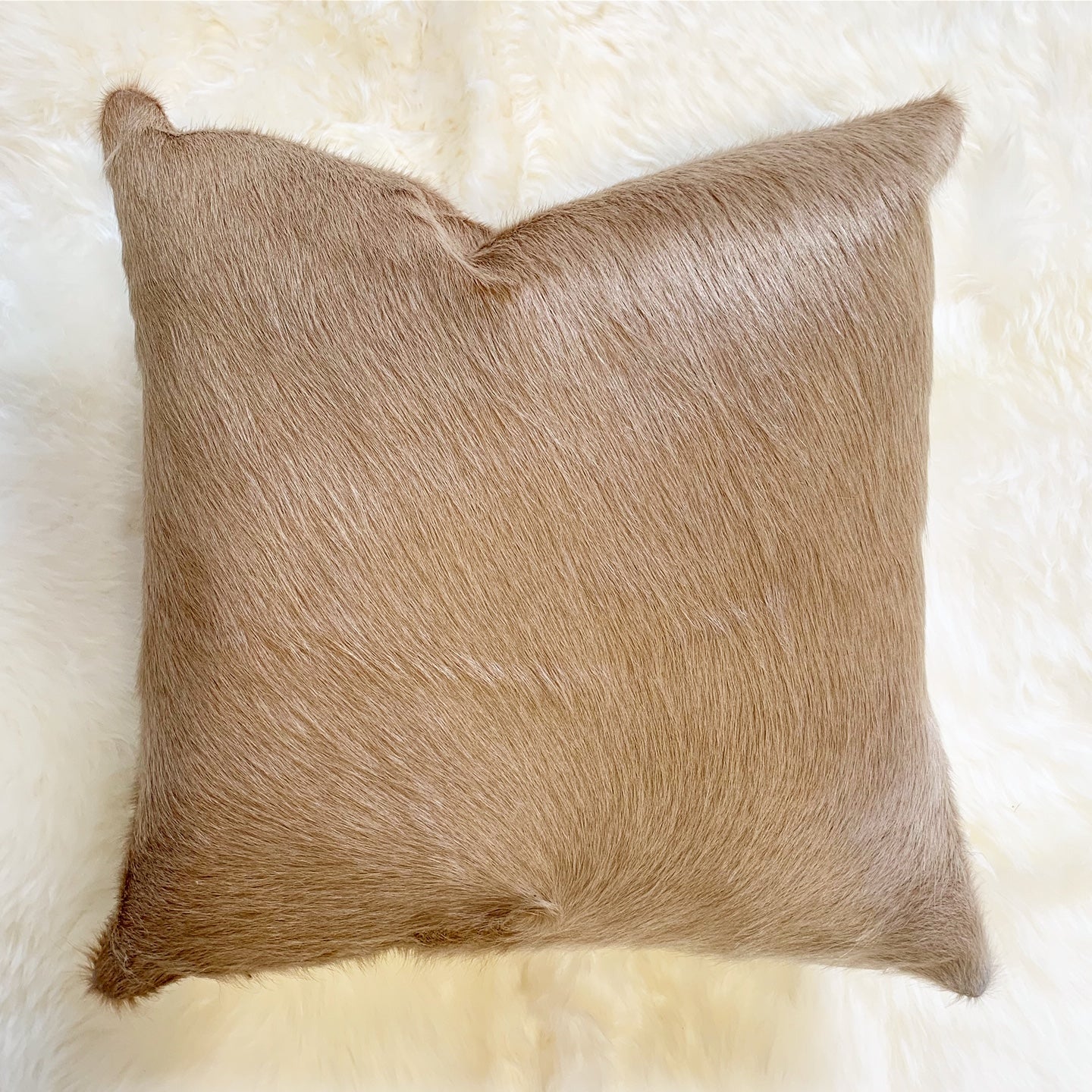 Palomino Cowhide Pillow, 18" - FORSYTH