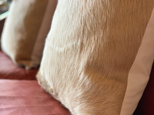 Palomino Cowhide Pillow, 18" - FORSYTH