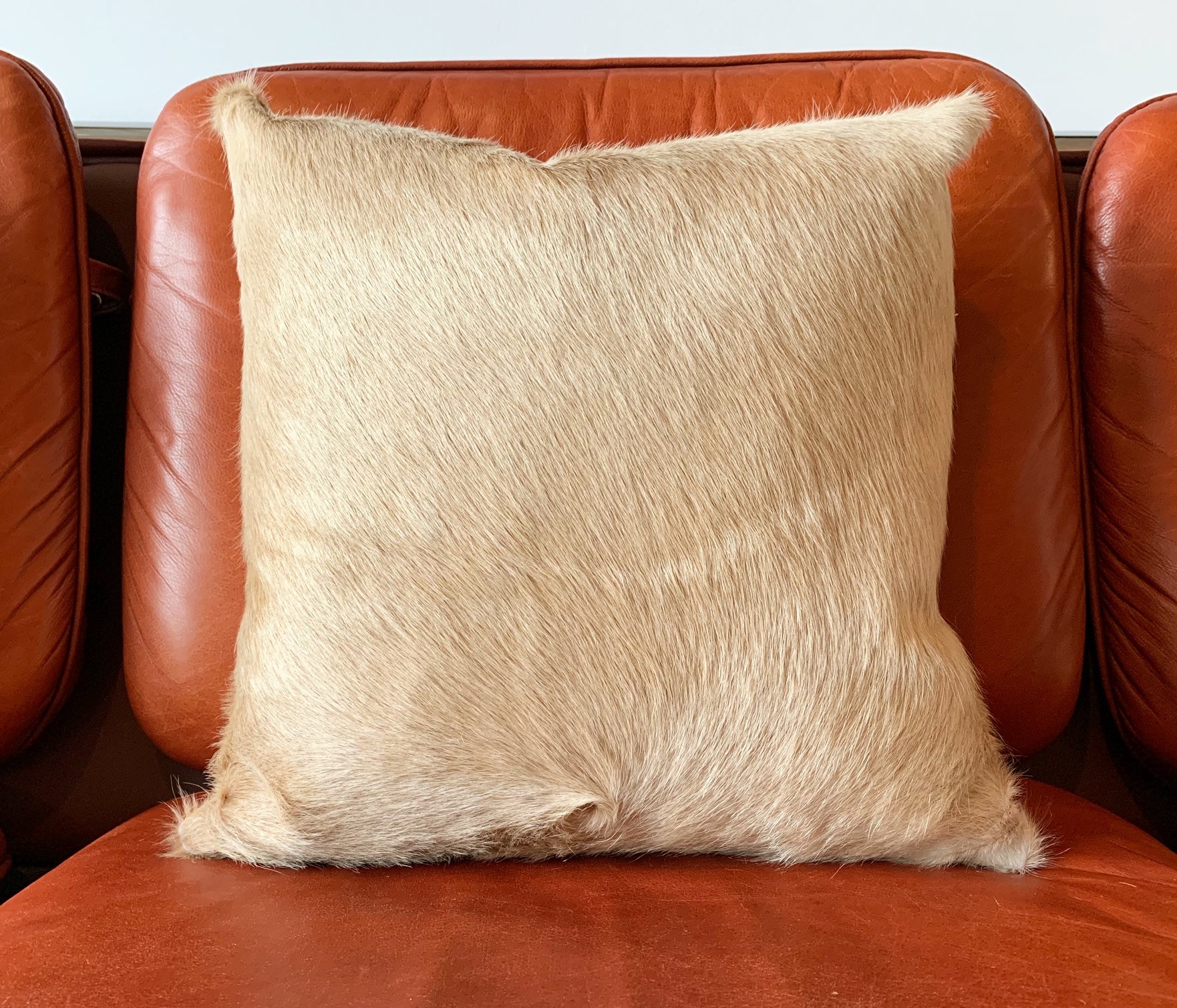 Palomino Cowhide Pillow, 18" - FORSYTH