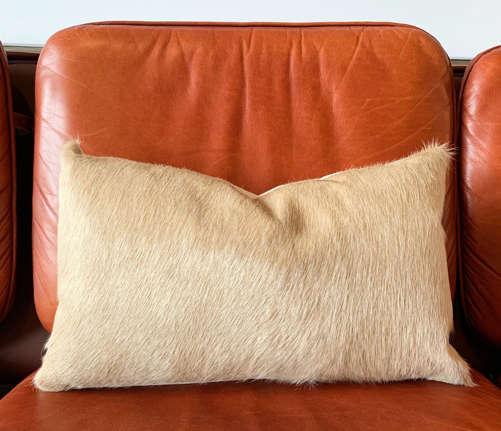 Palomino Cowhide Pillow, 21x13" - FORSYTH