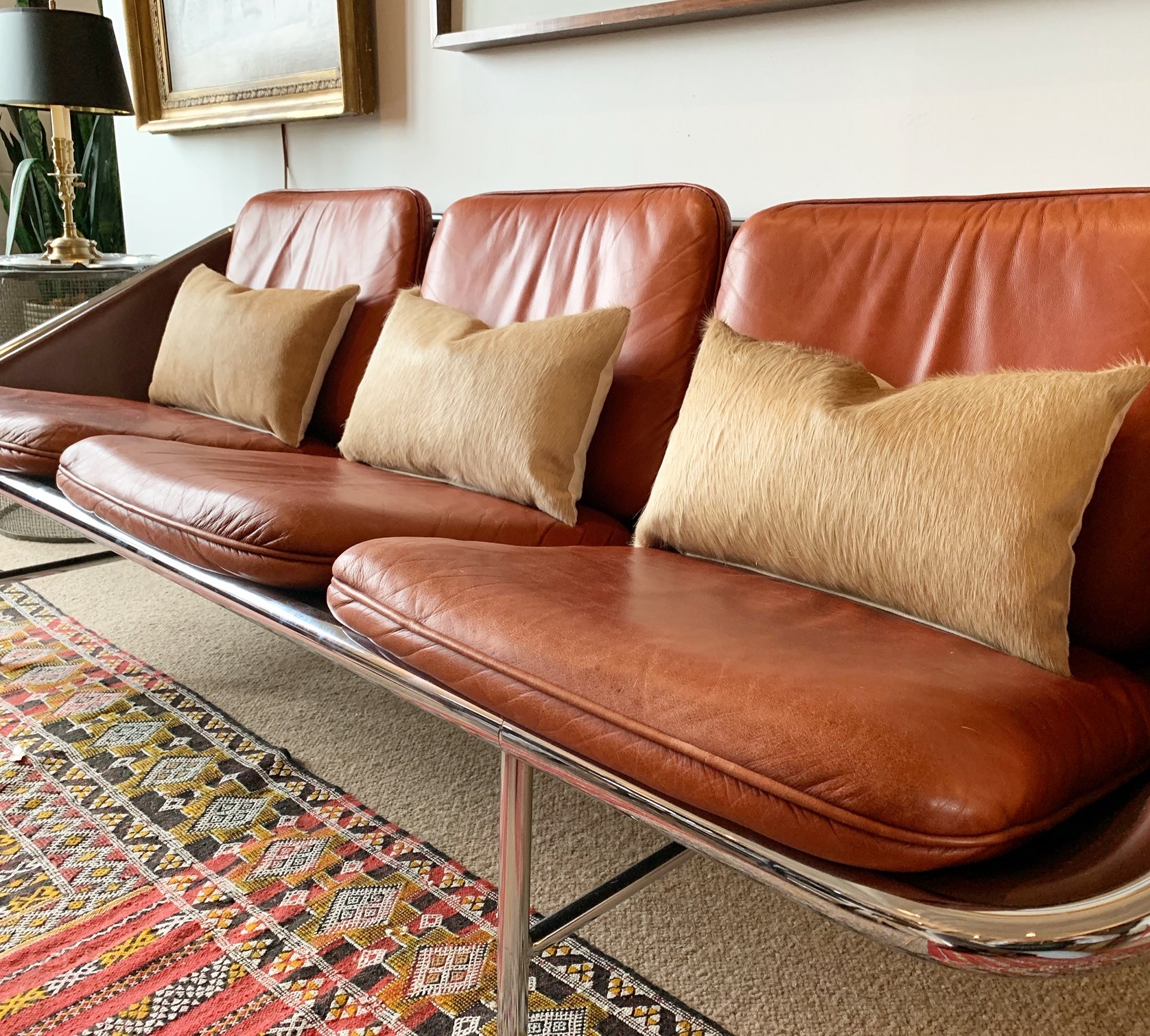 Palomino Cowhide Pillow, 21x13" - FORSYTH