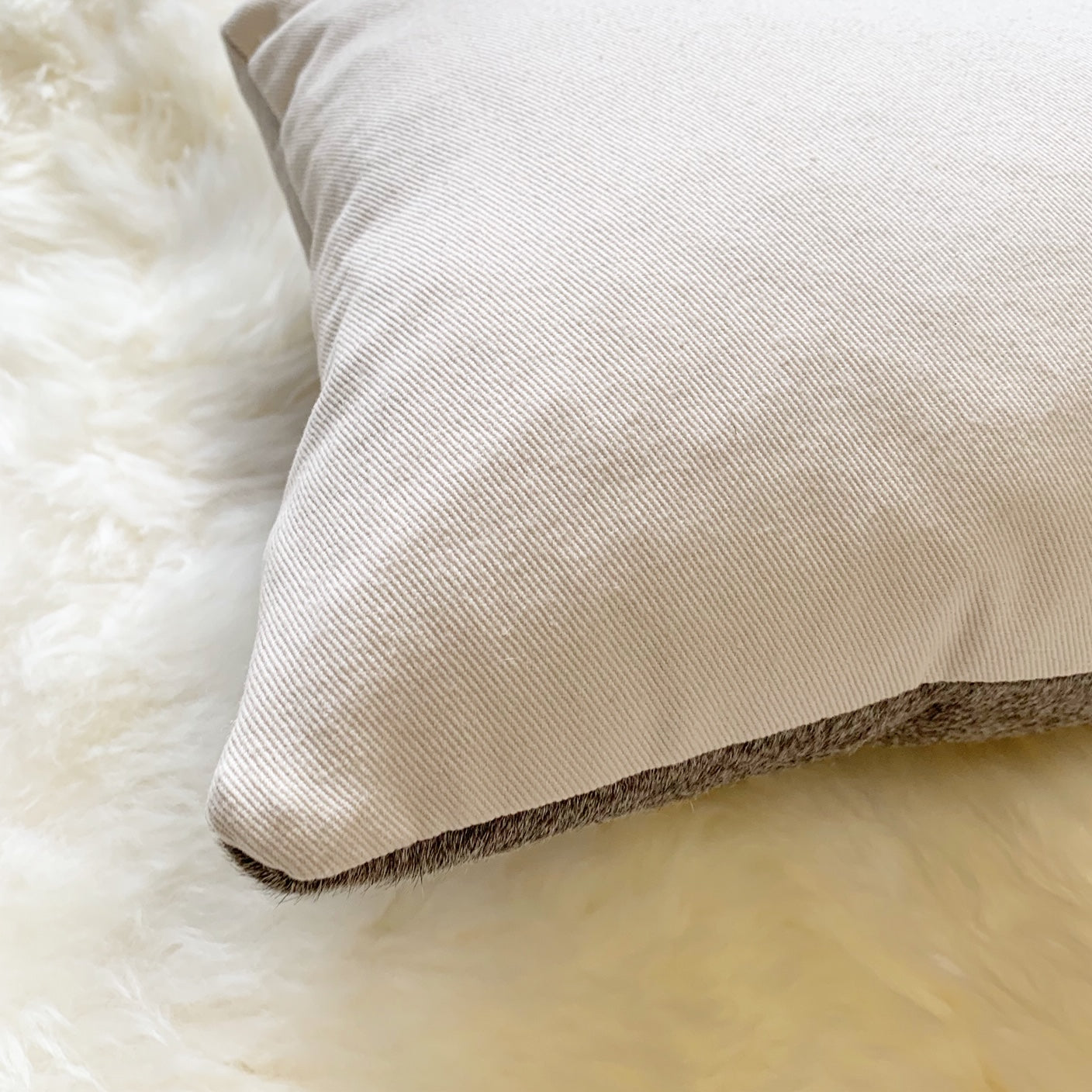 Salt and Pepper Cowhide Pillow, 21x13" - FORSYTH