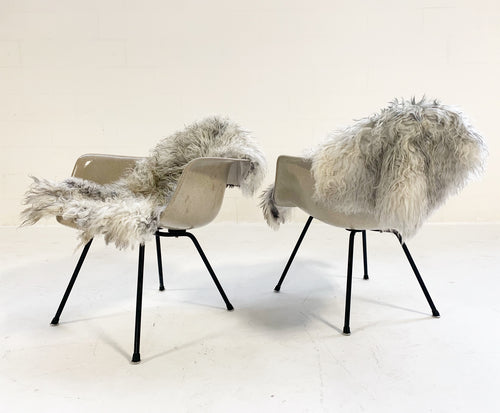 DAX Chairs with Sheepskins, Pair - FORSYTH